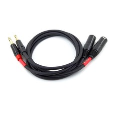 Suanqi XLR to TRS Cable, 6.35mm Dual Channel to 3pin XLR Male, 1/4 Stereo Bal...