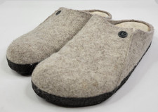 Birkenstock Zermatt Shearling Felt Slippers Women's 7 Eggnog Slip On Comfort
