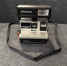 Vintage Polaroid Sun 600 LMS Land Instant Film Camera w Strap Works Great