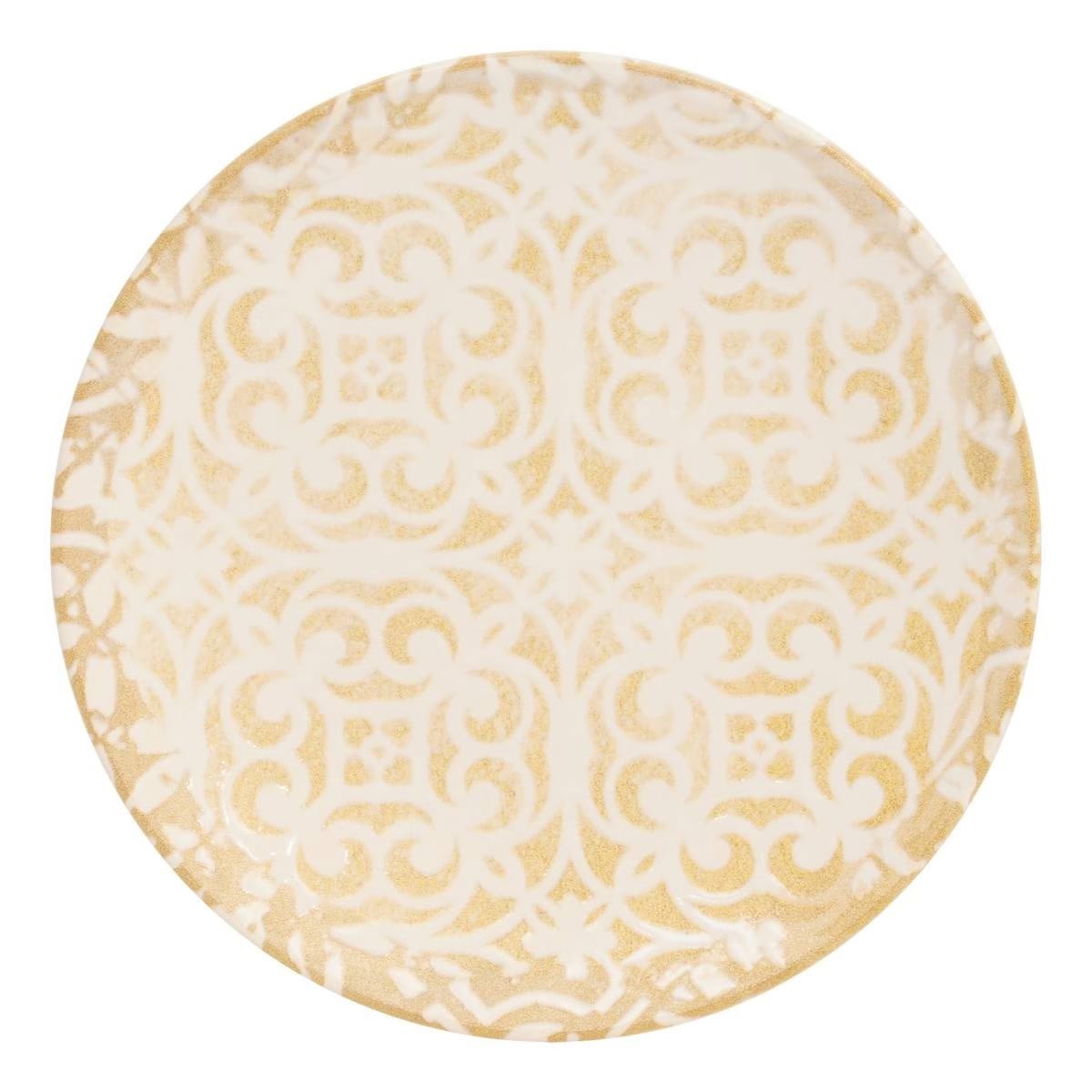 Assiettes à dessert crème 19cm Anna lot 6 vaisselle de table ronde