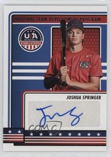 2023 Panini USA Baseball Stars & Stripes Joshua Springer #NTDP-JS Auto 1u6