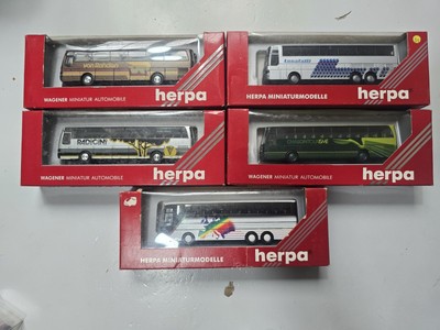 Pack Of 16 HO 1:87 Buses Herpa, Wiking And Other Brands,New In Box