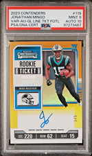 JONATHAN MINGO 2023 Contenders Goal Line Rookie Ticket Autograph FOTL 2/5 PSA 9