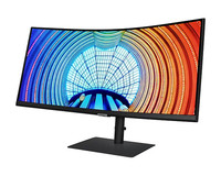 Black Curved Monitor Samsung LS34A650UXU 34 UWQHD VA LCD 