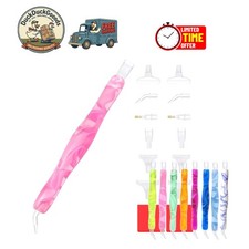 Luxurious Pink Diamond Painting Pen Kit - Includes Versatile Tips for Art Lovers