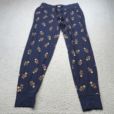 Polo Ralph Lauren Pants Mens Medium Blue Polo Bear Drawstring Lounge PJ Pajama