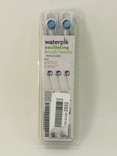 Waterpik Triple Clean Replacement Brush Heads, White, OTRB-3WW, 3 Count