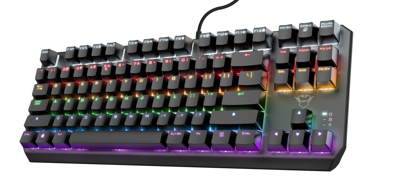 Clavier TKL mecanique Trust GXT 834 agencer un petit bureau de jeu