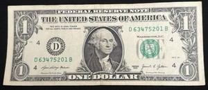 2021 Cleveland $1 Bill Fancy Broken Ladder 0,1,2,3,4,5,6,7 All Unique Numbers 