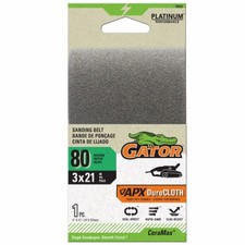 Cinturones de lijado CeraMax, grano 80, 3 x 21 pulgadas - 7093