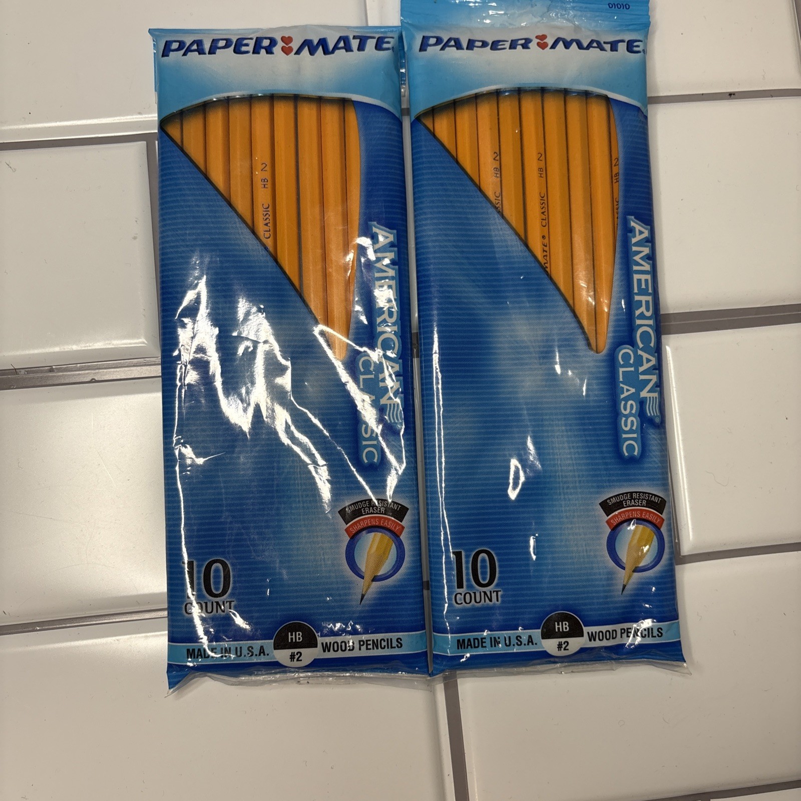 Lot of 2  New Paper Mate American Classic Wood Pencils 10 Count HB #2 USA