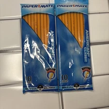 Lot of 2  New Paper Mate American Classic Wood Pencils 10 Count HB #2 USA