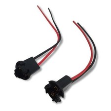2 PCS T10 Bulb Socket, T10 194 168 W5W Bulbs Pre-Wired Harness Connector, 12V