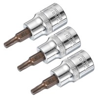 3/8 Zoll Antrieb Bit-SteckschlüSsel Torx T25 S2 Stahl 48Mm LäNge 3 StüCk