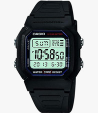 Casio W-800H-1A Classic Digital Watch 100M WR 10 Year Battery Sport New