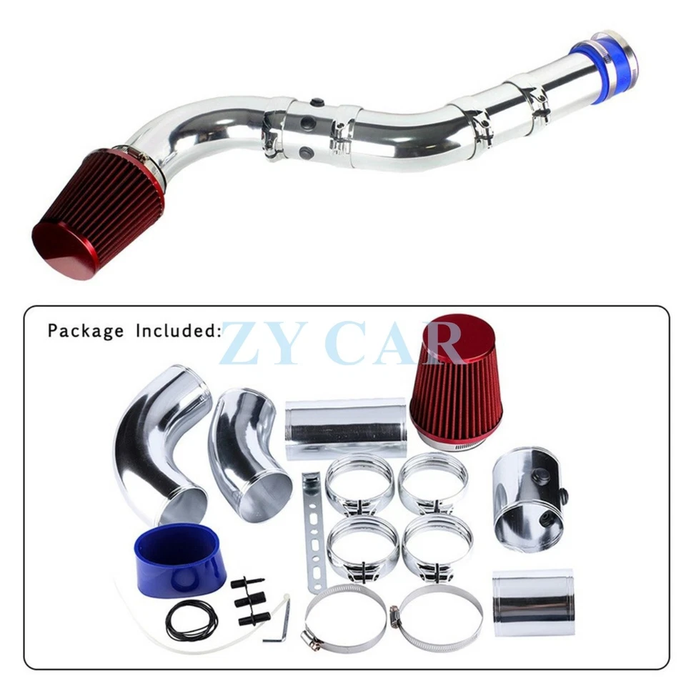 Pipe Hose System Universal 3" Car Cold Air Intake Filter Alumimum Induction Kit Foto 4 de 4