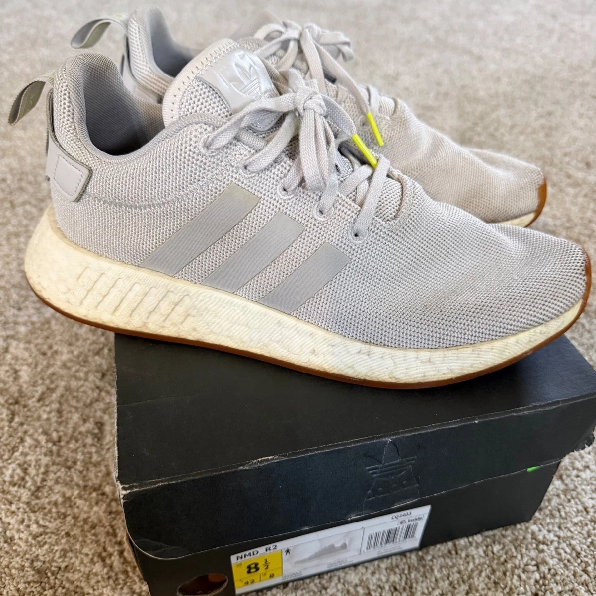 adidas NMD_R2 Grey Gum for Sale | Authenticity Guaranteed | eBay