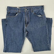 Levi's 517 bootcut jeans blue denim 36x32 mens 5498