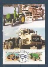carte 1er jour véhicules utilitaires camion chantier tracteur 18 Vierzon 2003