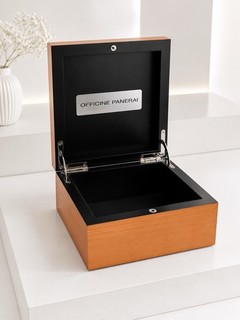 Panerai Officine Wooden Watch Box Empty Luxury Presentation Empty Authentic Used