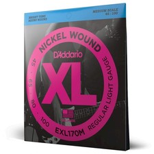 Electric Bass Guitar Strings XL Nickel 45-100...