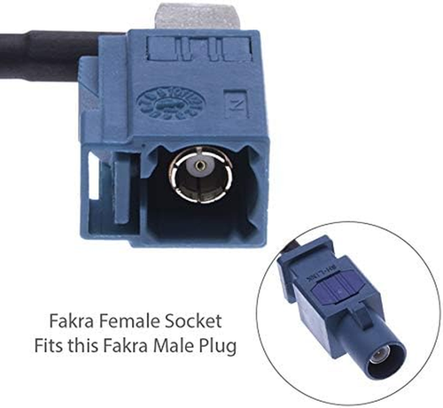 Dual Fakra Car Radio Antenna Adapter by , Double Fakra Plug Vehicle Aerial Stere - Picture 4 of 12
