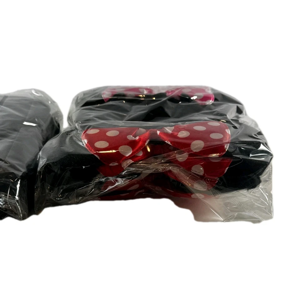 Paquete de 12 diademas orejas de Mickey y Minnie Mouse favores de fiesta cumpleaños prendedor negro rojo Foto 2 de 4