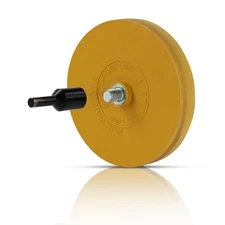 ABN Rubber Eraser Wheel & Adapter 1-Pack Vinyl Decal Pinstripe Adhesive Remover