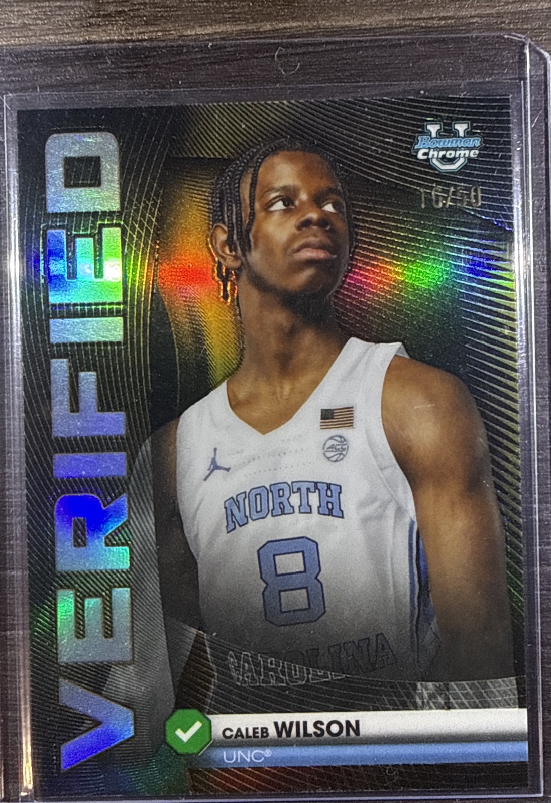 2026 Bowman Basketball Caleb Wilson Verified #BV-9 Gold /50