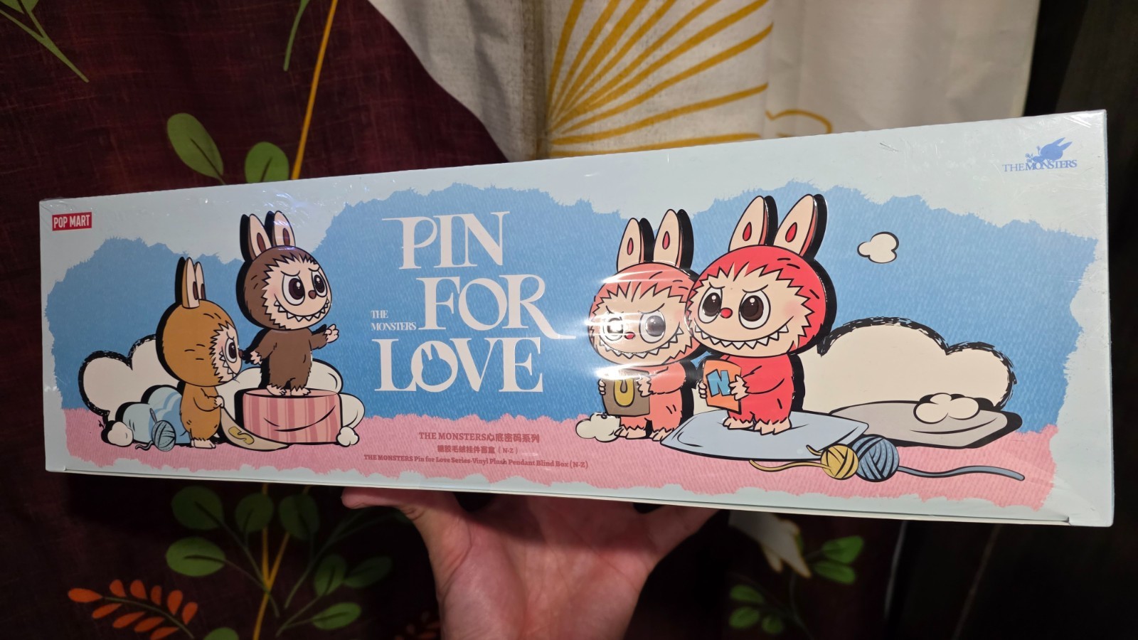 SEALED BOX - Labubu Pin for Love Series-Vinyl Plush Pendant Blind Box (N-Z)