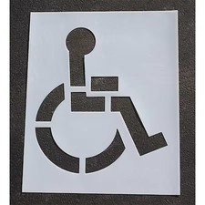 Rae Stl-116-3039 Pavement Stencil, Symbol, Handicap - Ada, 39 In Character