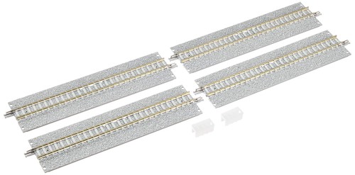 Juego de 4 (1761) suministros para modelismo ferroviario TOMIX N Gauge Wide PC Rail S140-WP F | Zustand: New