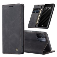 KlapphüLle FüR Xiaomi Redmi 12C HüLle Handy Cover Case Etui SchutzhüLle Schwarz