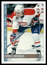 1992-93 O-Pee-Chee Patrice Brisebois Montreal Canadiens #239