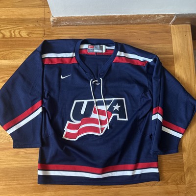 Used Team USA Hockey Jersey Blue Men's Small Nike Olympics | eBay