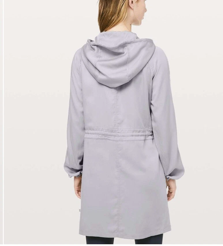 Lululemon City Stroll Jacket Silverscreen Size 10 eBay