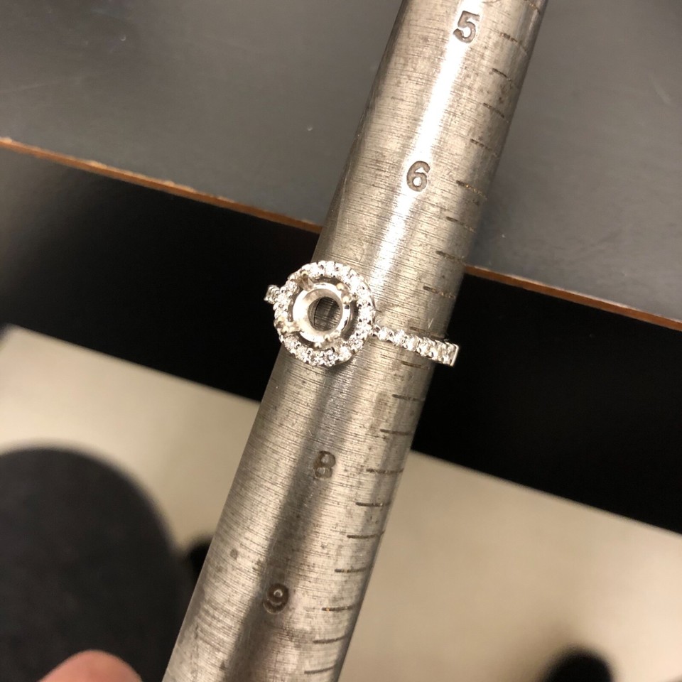 Solitaire Diamond Engagement Ring 14K Gold Designer Mounting Setting