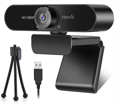 Full HD 1080p Webcam USB Autofokus Webkamera mit Mikrofon für PC Laptop UK