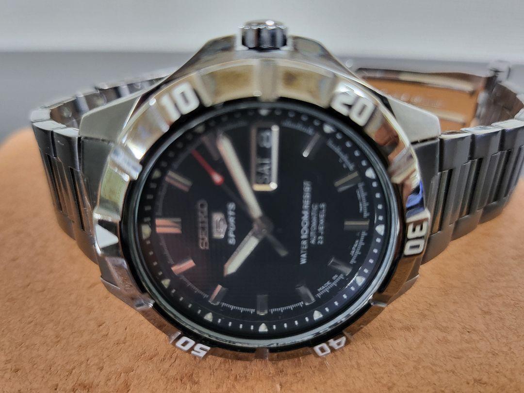 Seiko 5 Sports 7S36-01X0 Day Date St.Steel 23 jewels 100M Seiko 5 Sports 7S36-01X0 Day Date St.Steel 23 jewels 100M