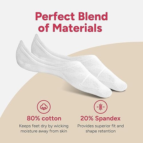 Ladies Mens No Show Invisible Trainer Socks Non Slip Stretchy Ankle Free - Picture 7 of 17