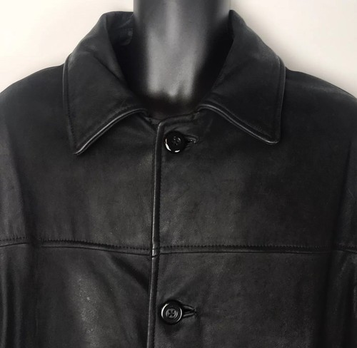Chest en Trader Debenhams Men taille cuir coffre petit par noir Blouson 38 de FHxqdg6w7c