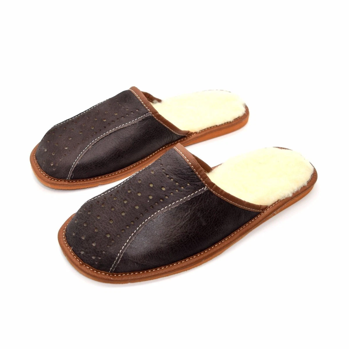 Mens sheepskin hotsell slippers size 12