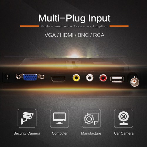 13.3'' IPS LCD Screen USB HDMI VGA Display CCTV Security Monitor for Rapberry Pi - Picture 6 of 12