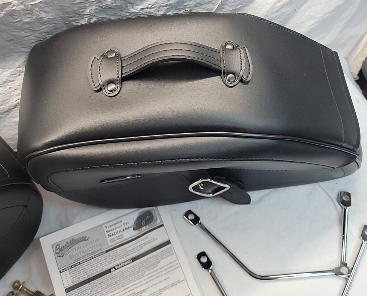 Harley Dyna Saddlemen Saddlebags Tear Drop Quick Release 35010463 3501