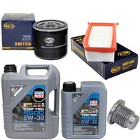MotoröL Filter Set 5W-30 6 Liter + ÖLablassschraube FüR Dacia Lodgy Dokker 1.5