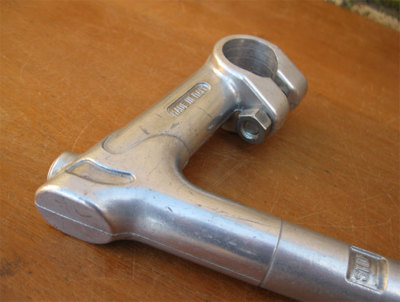 Potence Vélo ITM Vintage - 100mm Noir Mat - Pour Course/Corsa Eroica - Fabriquée En Italie