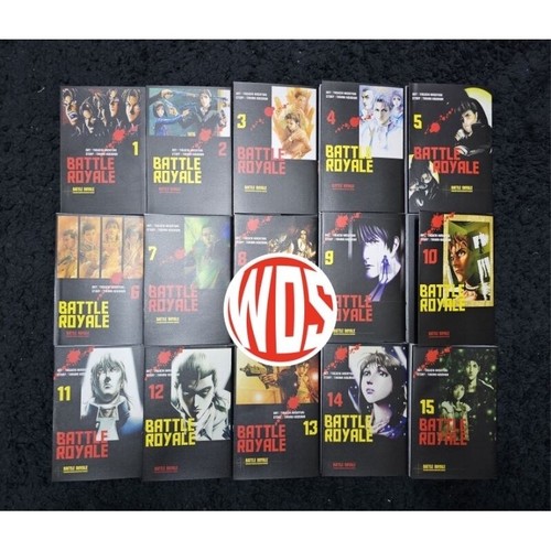 Battle Royale (Vol. 1-15 Fin) Juego Completo Manga Serie Completa de Cómics Inglés - Imagen 2 de 18