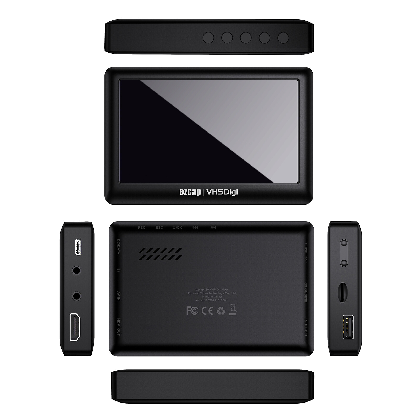 ezcap180 HD Video Capture Box Ultimate HD Recorder VHS Camcorder To Digital L4M5