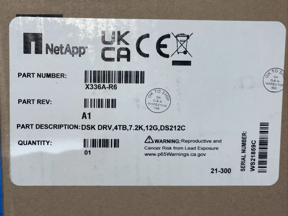 NetApp X336A-R6 4TB 7.2K 12Gbps SAS VT Modular SAN Array - Image 2 of 3