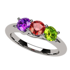 10K/14K Gold or Sterling Silver Lucita Mother...